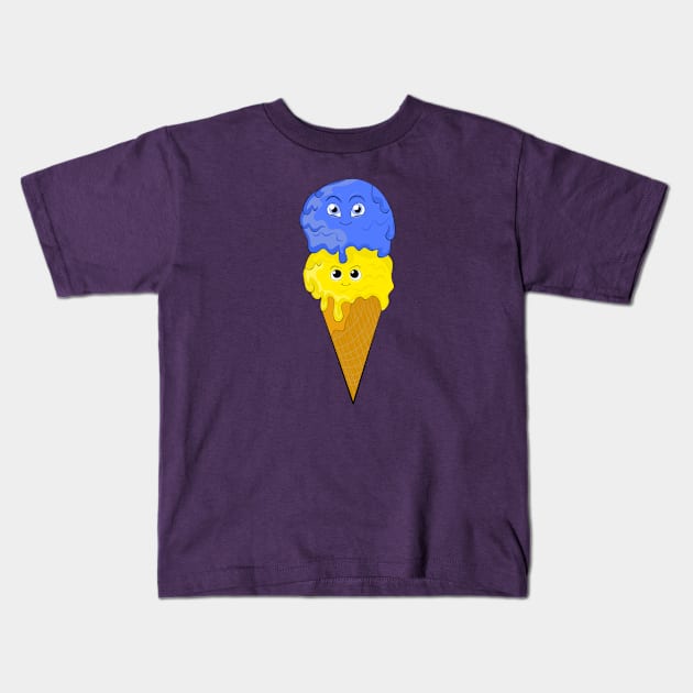 Ukrainian ice cream Kids T-Shirt by MariRiUA